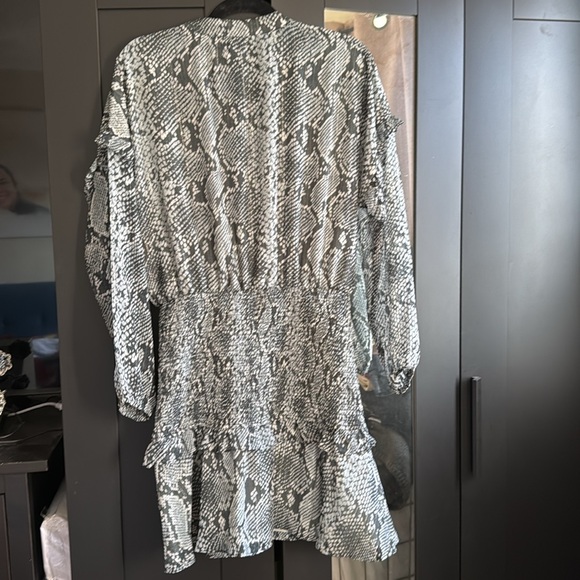 Aqua animal print mini dress - Picture 8 of 8